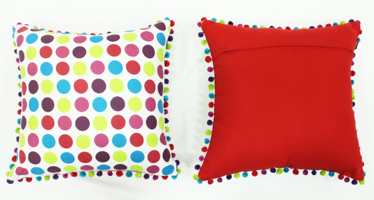 Jazzy Polka Cushion Cover Set of 2 Pc